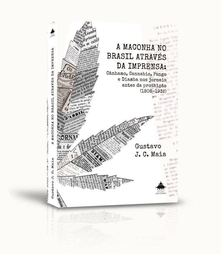 livro A Maconha no Brasil Através da Imprensa em fundo branco